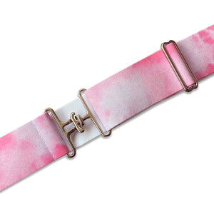 *preorder* Pink Tie Dye Elastic Belt