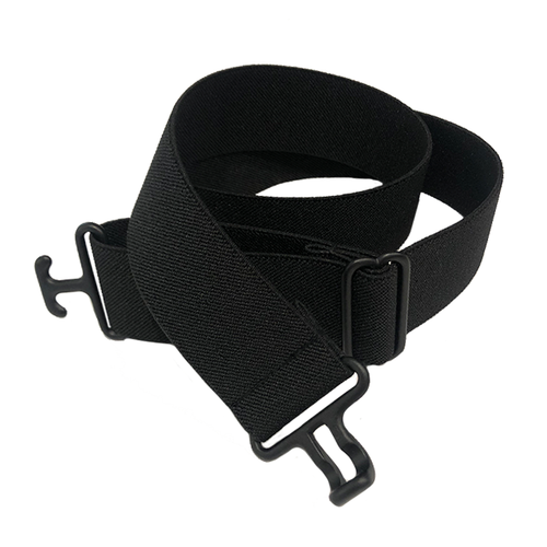 Thin Black + Black Elastic Belt