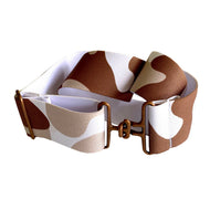 Brown Camo + Copper Elastic Belt