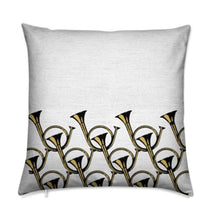 Equestrian Pillow | Hunting Horns