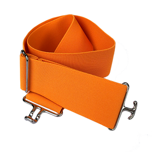 Orange + Silver Elastic Belt