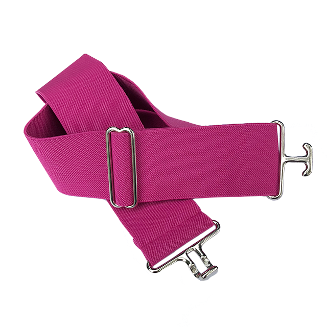 Pink + Silver Elastic Belt