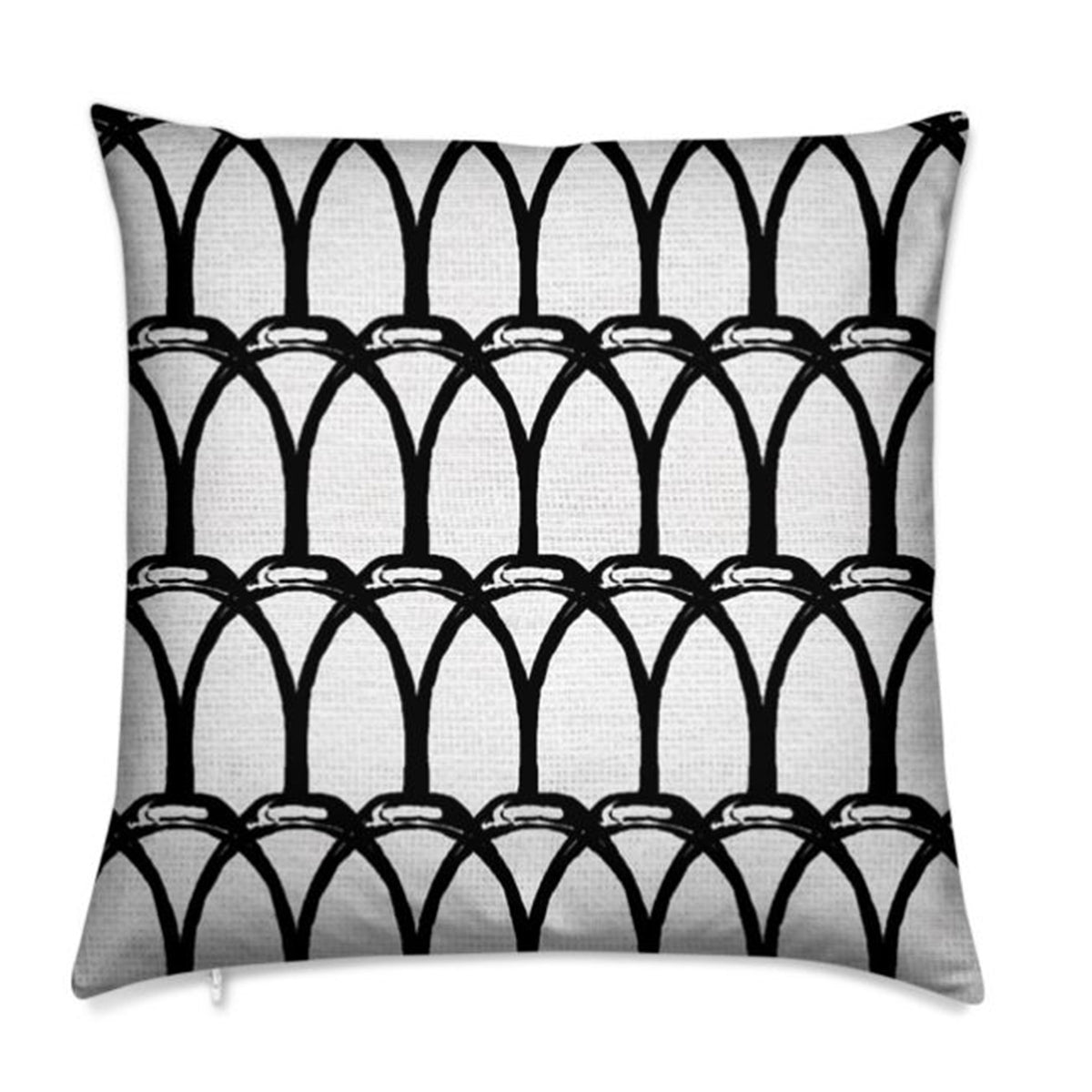 Black and White Big Bow Pillow Decorative Throw Pillow Modern