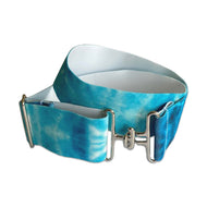 Teal Tie-Dye Elastic Belt